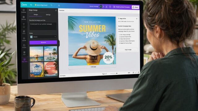 canva ia funciones de inteligencia artificial para diseño