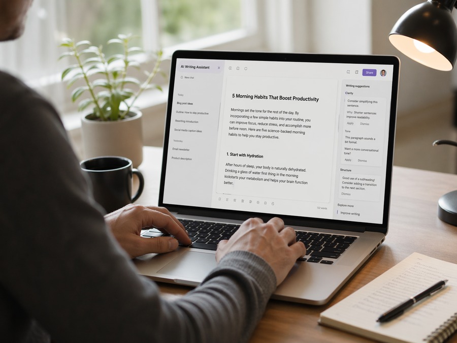 herramientas de ia para escribir contenido mas rapido
