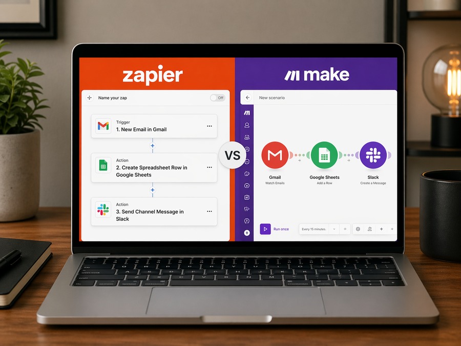 zapier vs make comparativa automatizacion ia 2026